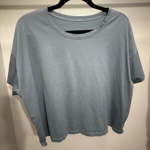 Lululemon Cates Cropped T-Shirt - Belgian Blue